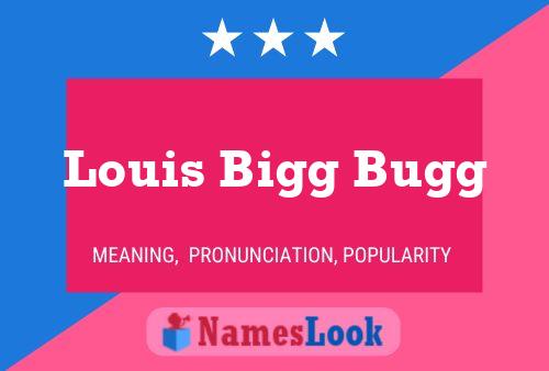 Louis Bigg Bugg Namensposter