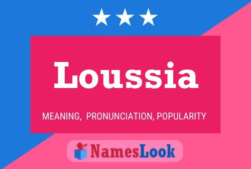 Loussia Namensposter