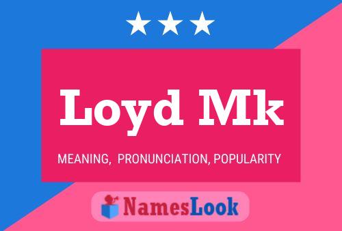 Loyd Mk Namensposter