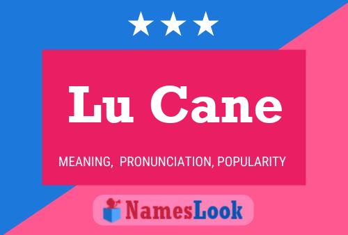 Lu Cane Namensposter