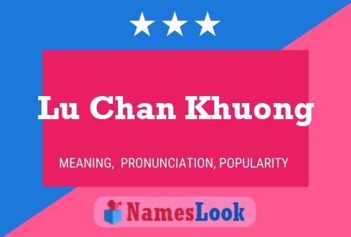 Lu Chan Khuong Namensposter