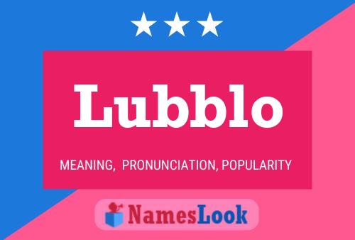 Lubblo Namensposter