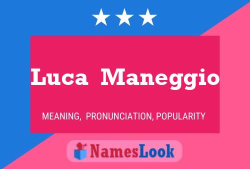 Luca  Maneggio Namensposter