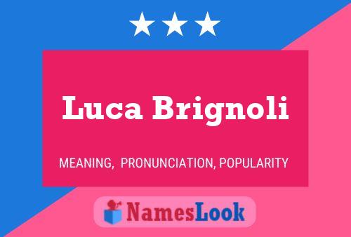 Luca Brignoli Namensposter