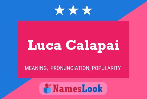 Luca Calapai Namensposter