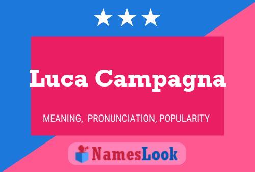 Luca Campagna Namensposter