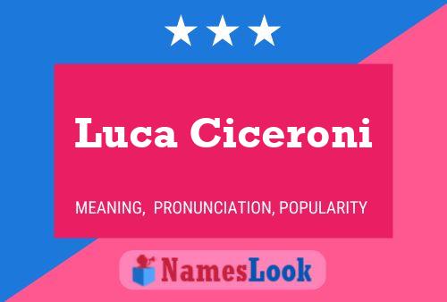 Luca Ciceroni Namensposter