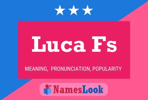 Luca Fs Namensposter