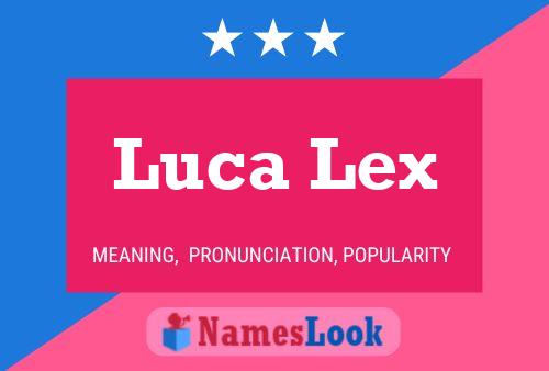 Luca Lex Namensposter