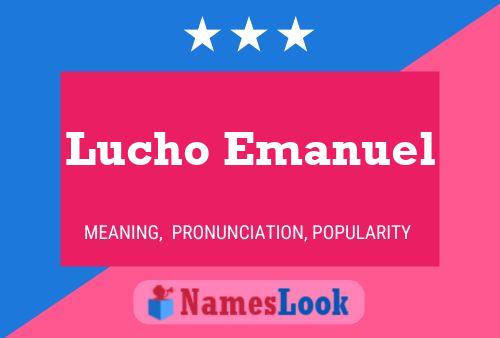 Lucho Emanuel Namensposter