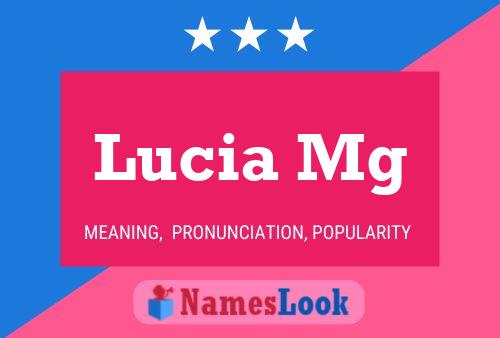 Lucia Mg Namensposter