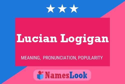 Lucian Logigan Namensposter