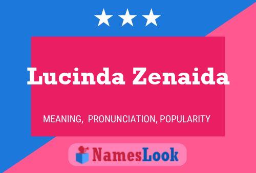 Lucinda Zenaida Namensposter