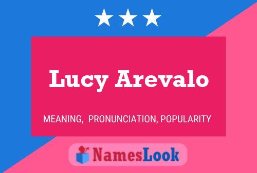 Lucy Arevalo Namensposter