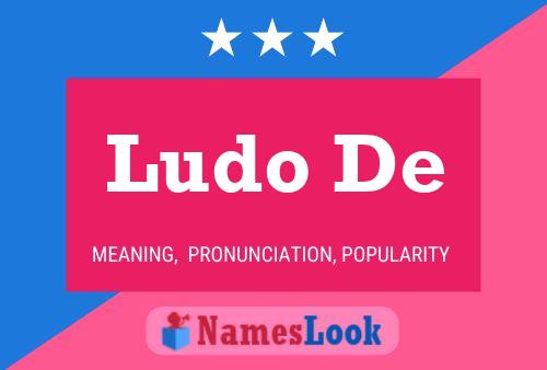 Ludo De Namensposter