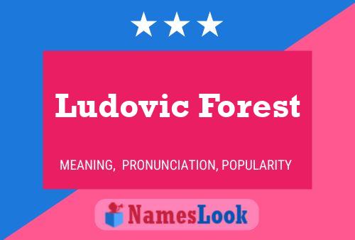 Ludovic Forest Namensposter