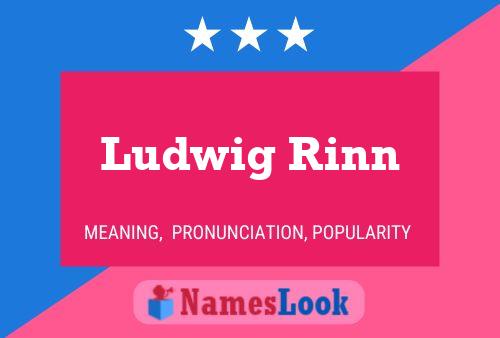 Ludwig Rinn Namensposter