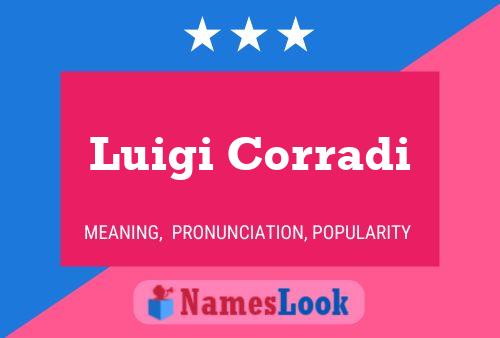 Luigi Corradi Namensposter