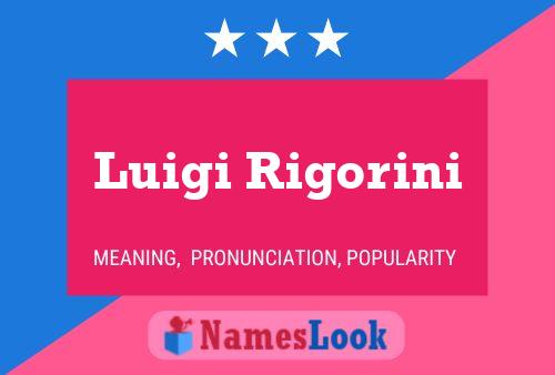 Luigi Rigorini Namensposter