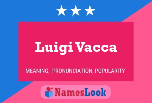 Luigi Vacca Namensposter