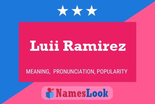 Luii Ramirez Namensposter