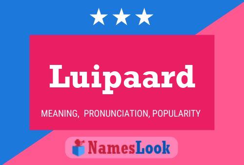 Luipaard Namensposter