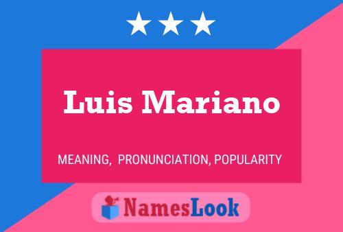 Luis Mariano Namensposter