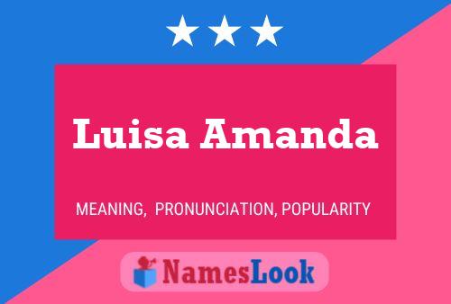 Luisa Amanda Namensposter