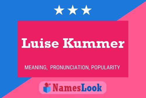 Luise Kummer Namensposter