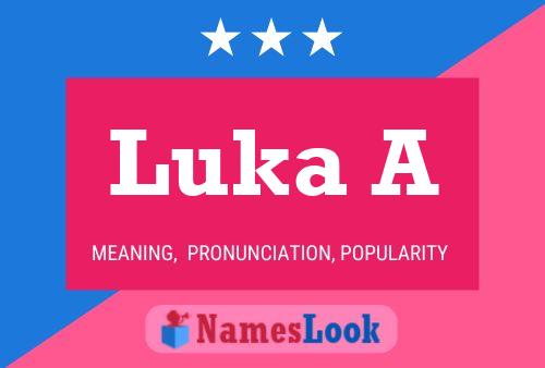 Luka A Namensposter