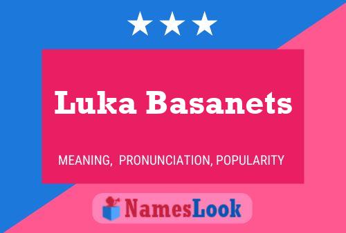 Luka Basanets Namensposter