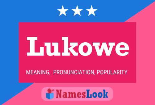 Lukowe Namensposter