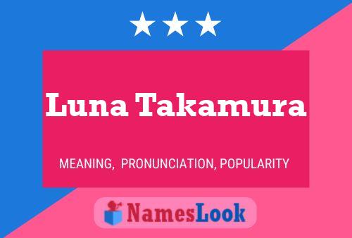 Luna Takamura Namensposter