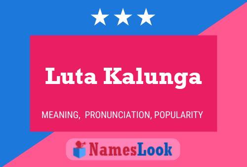 Luta Kalunga Namensposter