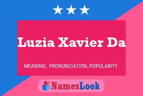 Luzia Xavier Da Namensposter