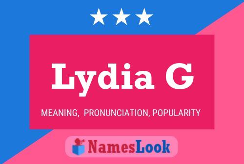 Lydia G Namensposter