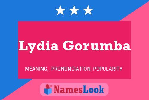 Lydia Gorumba Namensposter