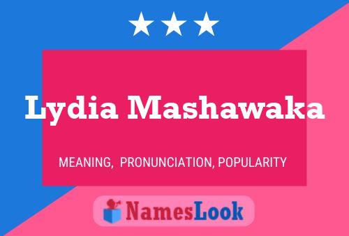 Lydia Mashawaka Namensposter