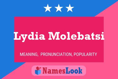 Lydia Molebatsi Namensposter