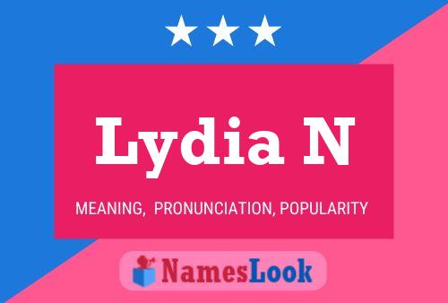 Lydia N Namensposter