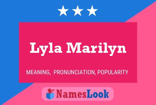 Lyla Marilyn Namensposter