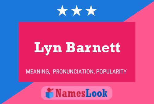 Lyn Barnett Namensposter