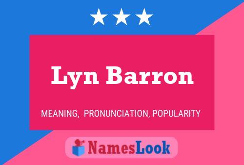 Lyn Barron Namensposter