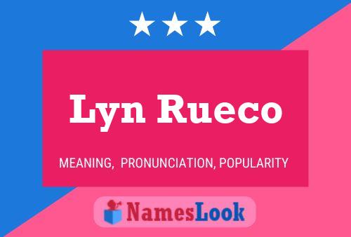 Lyn Rueco Namensposter