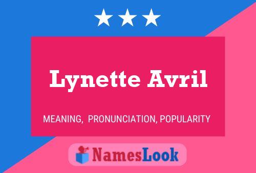 Lynette Avril Namensposter