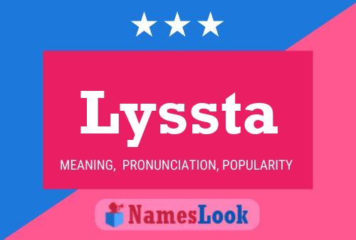 Lyssta Namensposter