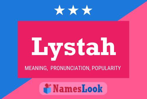 Lystah Namensposter