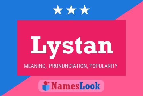 Lystan Namensposter