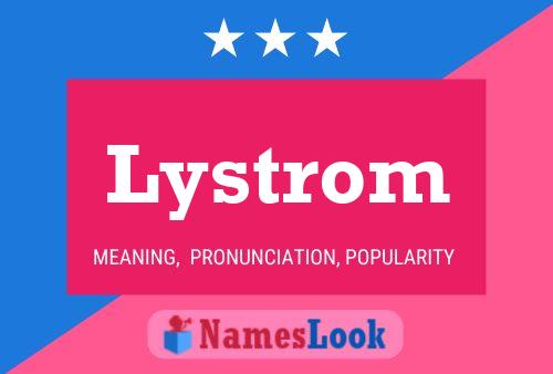 Lystrom Namensposter