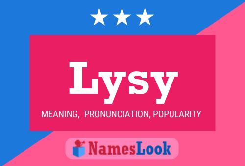 Lysy Namensposter